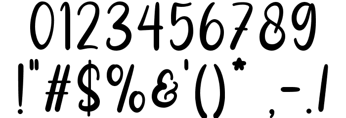 Rainbow Dream Font OTHER CHARS