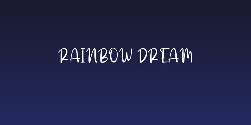 Rainbow Dream Social Header