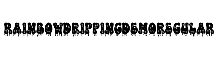 Rainbow Dripping Demo Regular  Descarca Fonturi Gratis