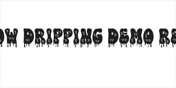 Rainbow Dripping Demo Regular Logo