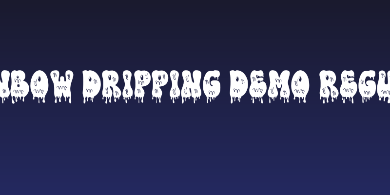Rainbow Dripping Demo Regular Social Header