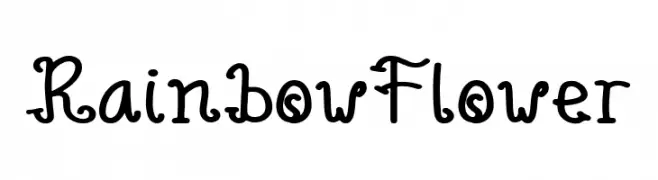 Rainbow Flower  Descarca Fonturi Gratis