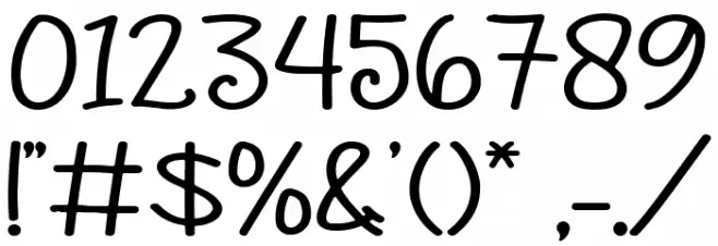 Rainbow Flower Font OTHER CHARS