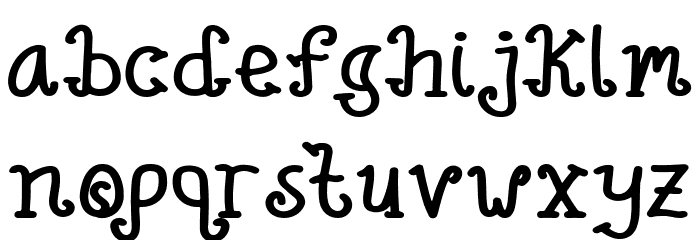 Rainbow Flower Font LOWERCASE