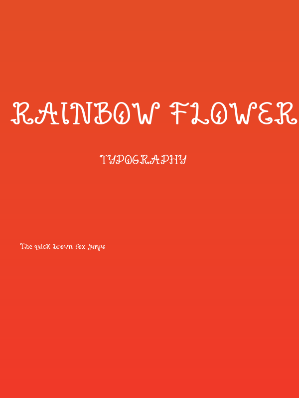 Rainbow Flower Poster