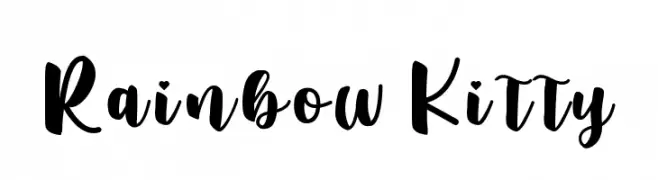 Rainbow Kitty  Frei Schriftart Herunterladen