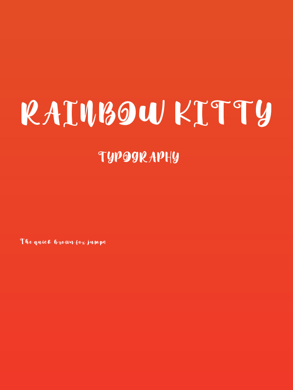 Rainbow Kitty Poster