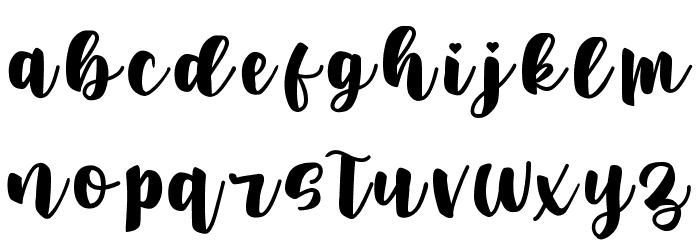 Rainbow Kitty Font LOWERCASE