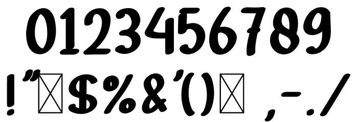 Rainbow Land Ligature Font OTHER CHARS
