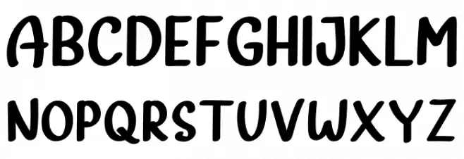 Rainbow Land Ligature خط أحرف كبيرة