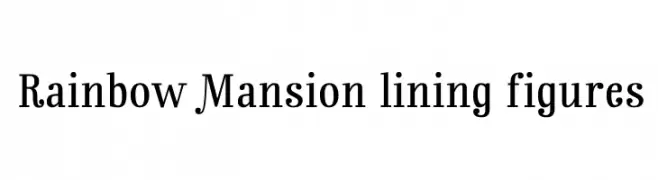 Rainbow Mansion lining figures  font caratteri gratis
