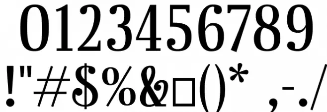 Rainbow Mansion lining figures Font OTHER CHARS