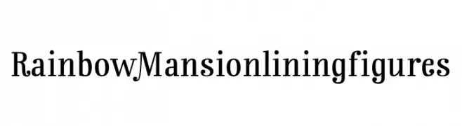 Rainbow Mansion lining figures  font caratteri gratis