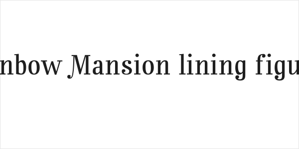 Rainbow Mansion lining figures Logo