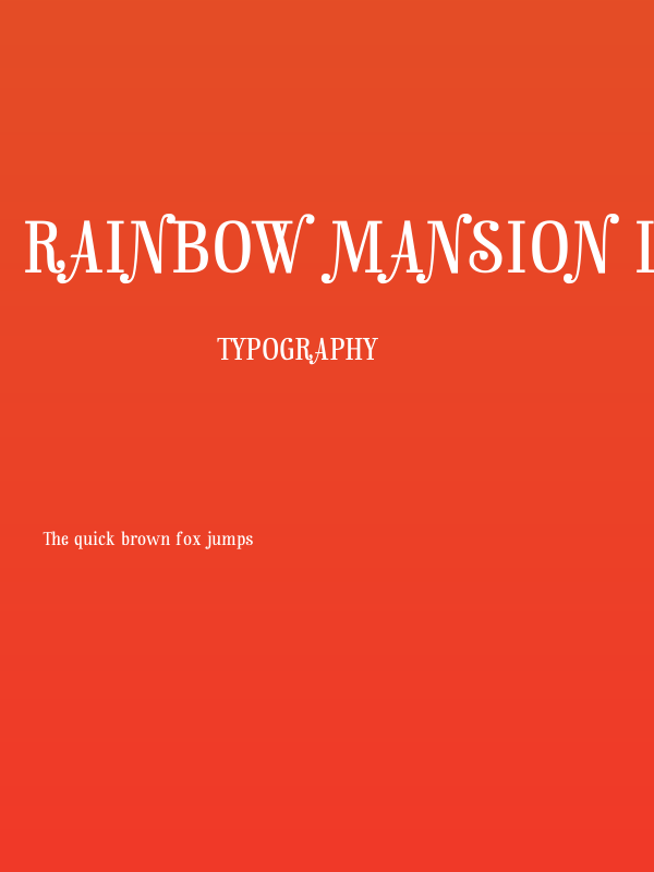 Rainbow Mansion lining figures Poster