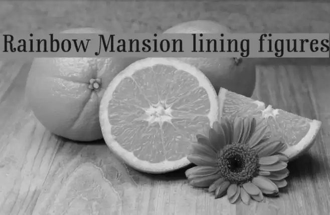 Rainbow Mansion lining figures Font examples