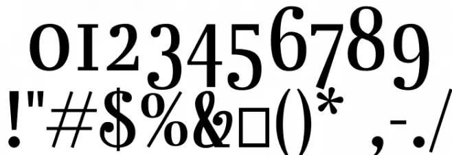 Rainbow Mansion os figures Font OTHER CHARS