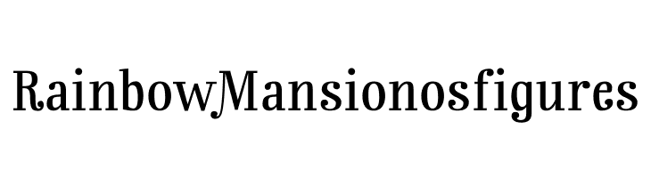 Rainbow Mansion os figures  font caratteri gratis