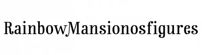 Rainbow Mansion os figures  font caratteri gratis