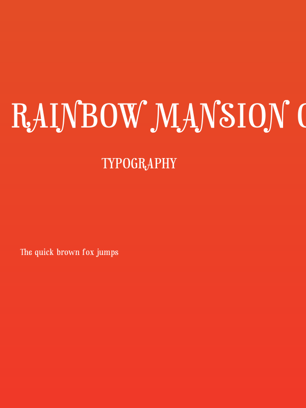 Rainbow Mansion os figures Poster