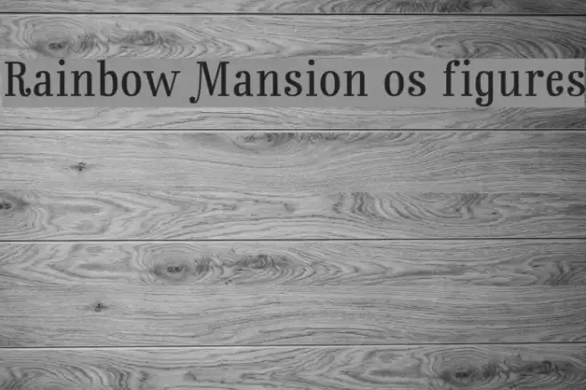 Rainbow Mansion os figures Font examples