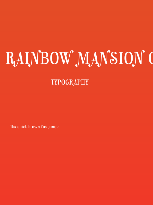 Rainbow Mansion os figures Poster