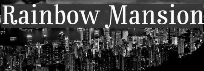 Rainbow Mansion Font examples