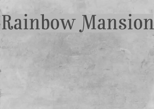 Rainbow Mansion Font examples