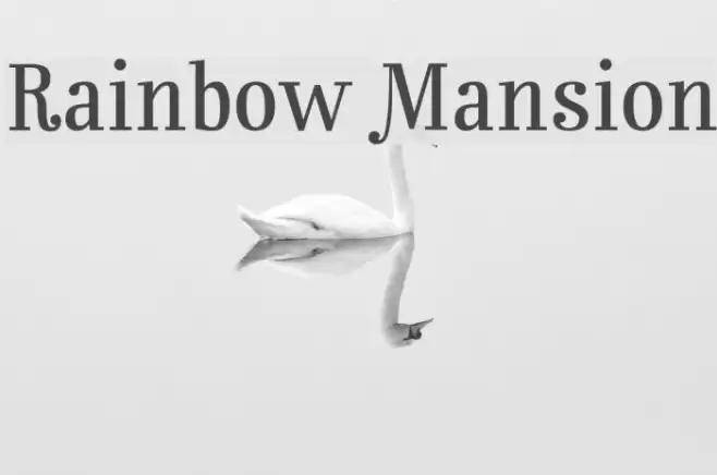 Rainbow Mansion Font examples