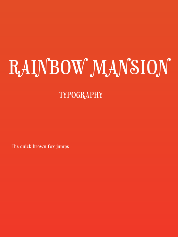 Rainbow Mansion Poster