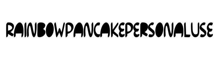 Rainbow Pancake Personal Use  Free Fonts Download