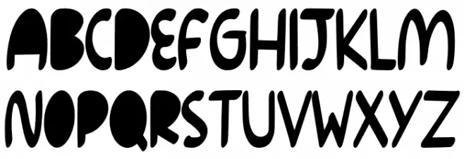 Rainbow Pancake Personal Use फ़ॉन्ट लोअरकेस