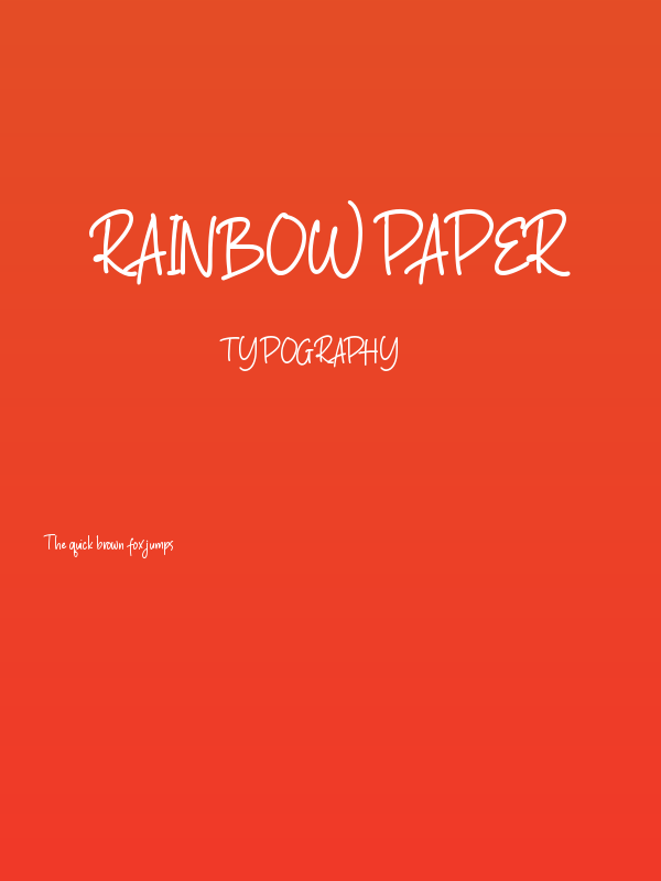 Rainbow Paper Poster