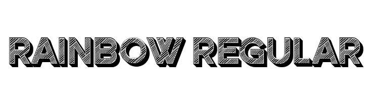 Rainbow Regular  font caratteri gratis