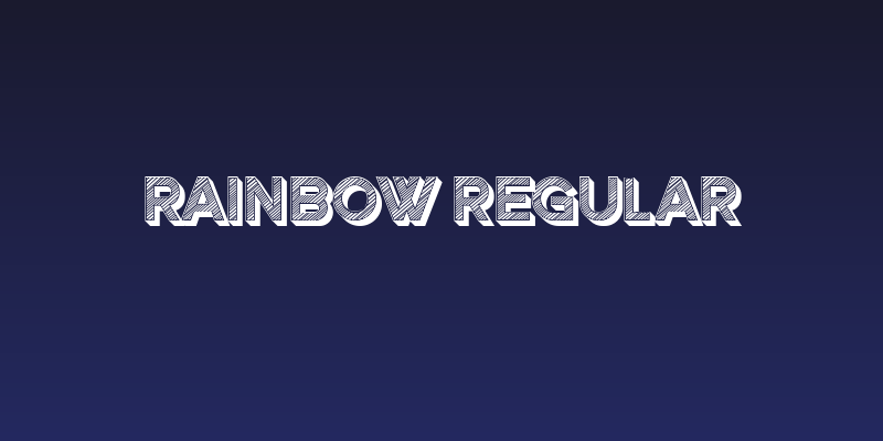 Rainbow Regular Social Header