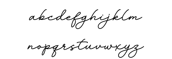 Rainbow Saturday Font LOWERCASE