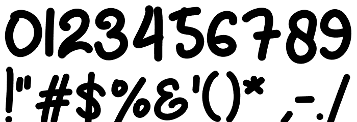 Rainbow Season Font OTHER CHARS