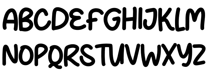 Rainbow Season Font UPPERCASE