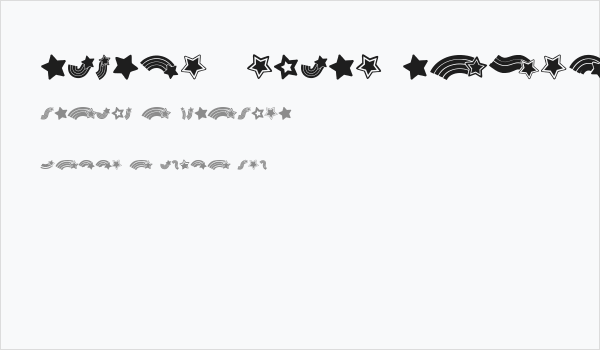 Rainbow Stars Regular Business Card