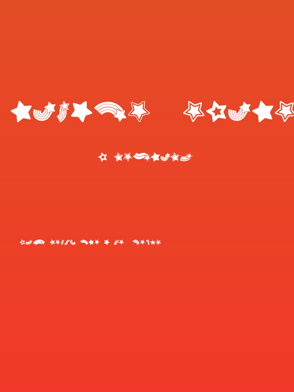 Rainbow Stars Regular Poster