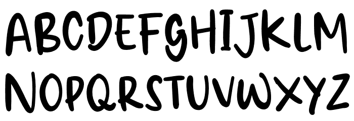Rainbow Symphony Font UPPERCASE