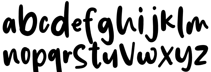 Rainbow Symphony Font LOWERCASE