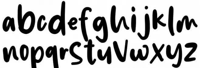 Rainbow Symphony Font LOWERCASE