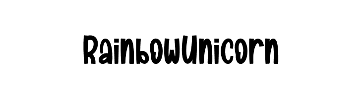 Rainbow Unicorn  Descarca Fonturi Gratis