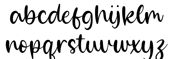 Rainbow Universe Font LOWERCASE