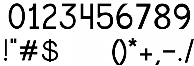 Rainbow Veins Font OTHER CHARS