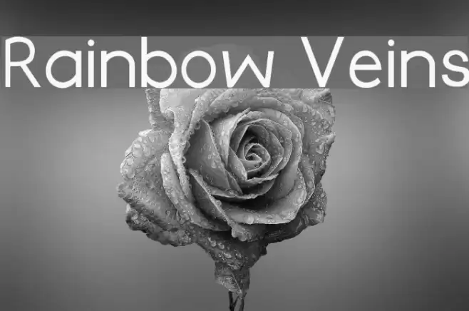 Rainbow Veins Font examples