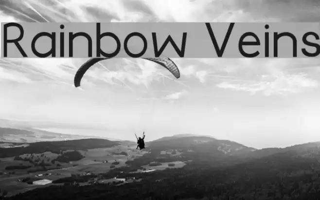 Rainbow Veins Font examples
