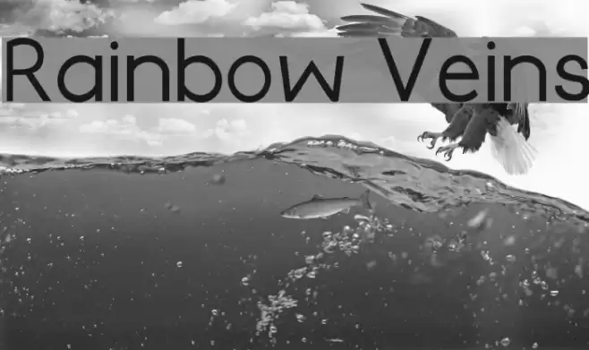 Rainbow Veins Font examples