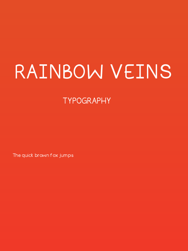 Rainbow Veins Poster